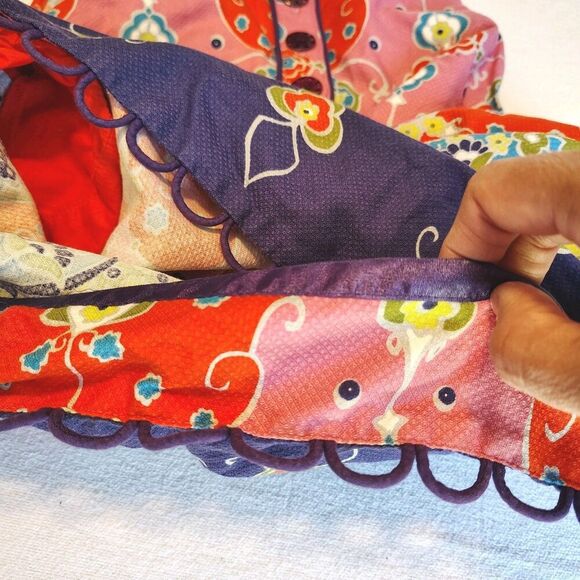 ANTHROPOLOGIE Maeve Orava Pink Purple Paisley Shift Dress Mod Retro Colorful 0P - Picture 9 of 9